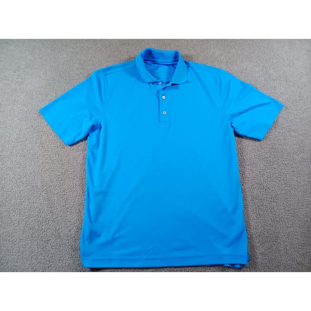 Bobby Jones Golf Polo Shirt Men's XL Blue Performance Short Sleeve Embroidered
